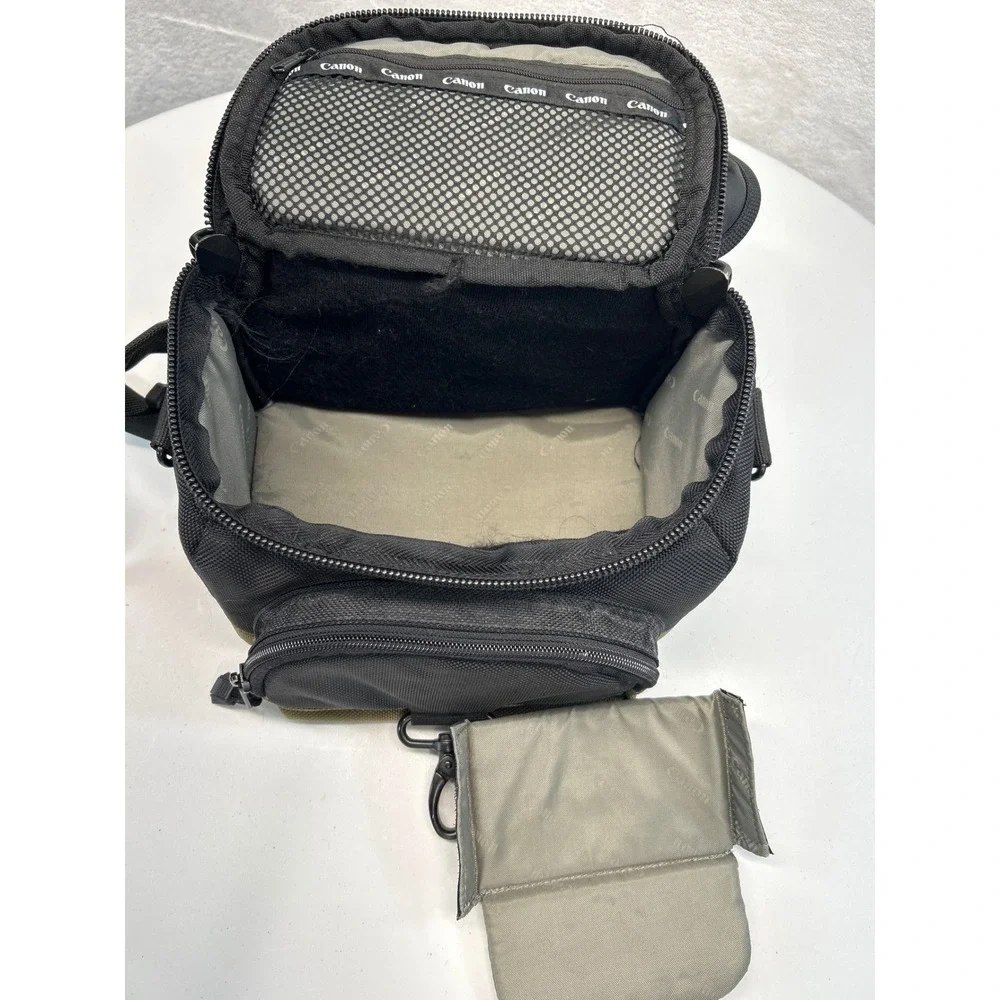 Canon Camera Bag Black Olive Green Padded Waist Belt Case‎ Small Photography